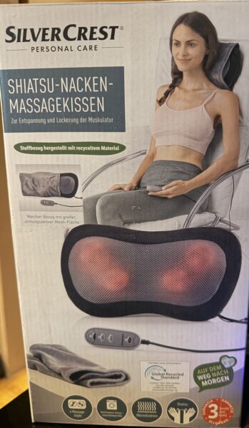 Silvercrest Shiatsu Nacken Massagekissen